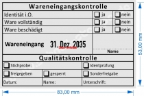 Stempel Wareneingangskontrolle Qualitätskontrolle Stichprobe Identprüfung • Trodat 54110