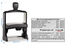 54120R Stempel Wareneingangskontrolle Qualität Eingangstemperatur