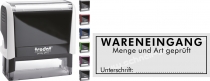 4915 Stempel Trodat Printy Wareneingang Menge und Art geprüft Unterschrift