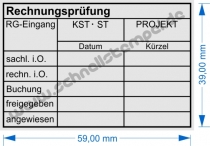 Stempel Rechnungsprüfung Buchung Kostenstelle Projekt 5274