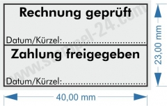 5200 Trodat Professional Rechnung geprüft / Zahlung freigegeben