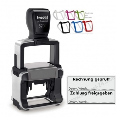 Stempel Rechnung geprüft Zahlung freigegeben • Trodat 5200