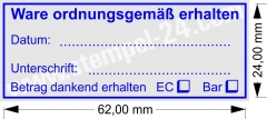 4914 TRODAT PRINTY Ware ordnungsgemäß erhalten-Betrag dankend erhalten