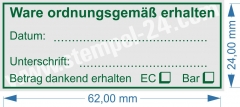 4914 TRODAT PRINTY Ware ordnungsgemäß erhalten-Betrag dankend erhalten