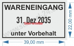 5430 Trodat Professional Wareneingang unter Vorbehalt