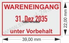 5430 Trodat Professional Wareneingang unter Vorbehalt