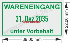 5430 Trodat Professional Wareneingang unter Vorbehalt