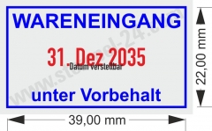 5430 Trodat Professional Wareneingang unter Vorbehalt