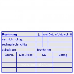 5211 Kontierungsstempel Debitoren Kreditoren