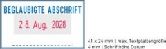 5430 OFFICE Professional Stempel mit Standard-Textplatte • BEGLAUBIGTE ABSCHRIFT •