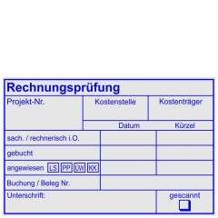 Kontierungsstempel Projektnummer Kostenträger 5211