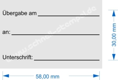 Stempel Übergabe an Unterschrift 4927