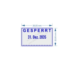 5430 Trodat Professional Gesperrt Datum Unterschrift