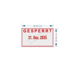 5430 Trodat Professional Gesperrt Datum Unterschrift