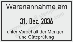 5440 Trodat Professional Warenannahme unter Vorbehalt der Mengen und Güteprüfung