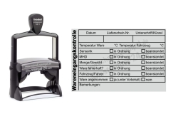 Stempel Wareneingangskontrolle Mindesthaltbarkeitsdatum Temperatur 5211