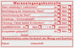 Stempel Wareneingangskontrolle Qualitätskontrolle Paletten Getauscht • 5211