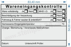 HACCP-Stempel Wareneingangskontrolle Mindesthaltbarkeit Charge • 5211