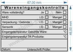 HACCP‑Stempel & Wareneingangskontrolle – Zuverlässige Dokumentation für Lebensmittelbetriebe • 5208