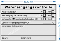 Stempel Wareneingangskontrolle Gastronomie 5211