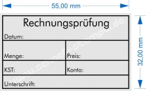 Stempel Rechnungsprüfung Menge Preis 5206