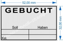 Stempel Gebucht Soll Haben Kostenstelle 5206