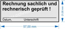 4913 Stempel Trodat Printy Rechnungsprüfung Rechnung sachlich rechnerisch geprüft Unterschrift