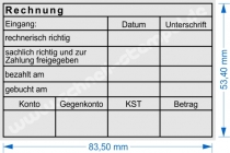 5211 Trodat Professional Rechnungstabellenstempel Konto Gegenkonto Kostenstelle Betrag