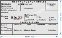 54120L Kontierungsstempel Rechnungskontrolle Zahlungsmittel gebuchter Betrag