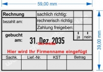 5474 Trodat Rechnung Zahlung freigegeben Firmenname