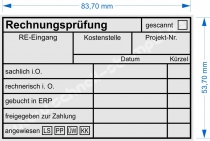 Stempel Rechnungsprüfung Lastschrift PayPal Überweisung Kreditkarte 5211