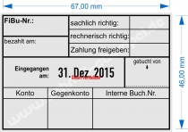 5480 Kontierungsstempel Zahlung Eingegangen Gebucht Konto Gegenkonto Interne Buchungsnummer