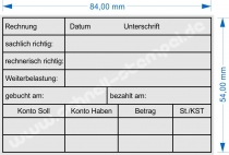 Kontierungsstempel Rechnung sachlich richtig Betrag • Trodat 5211