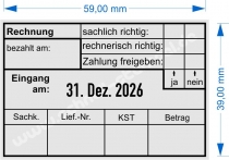 5474 Trodat Professional Buchungsstempel Rechnung