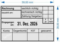 5474 Trodat Professional Rechnung Zahlung gebucht Konto Gegenkonto Kostenstelle