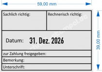 5474 Trodat Professional zur Zahlung freigegeben Sachlich-richtig Rechnerisch-richtig