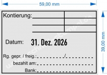 5474 Trodat Professional Kontierung Rechnung geprüft und freigegeben