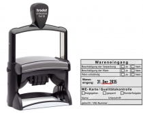 Stempel Wareneingang WE-Karte Qualitätskontrolle • Trodat Professional 54110 •