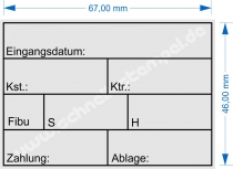 5208 Kontierungsstempel Eingangsdatum Kostenstelle Kostenträger Fibu Soll Haben