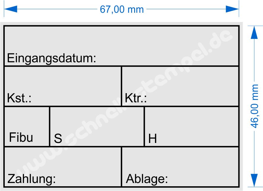 Muster Kontierungsstempel Eingangsdatum Kostenstelle Kostenträger