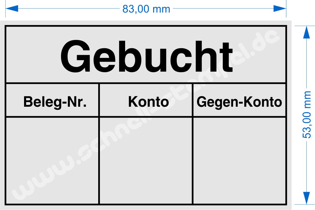 Stempel-Gebucht-Belegnummer-Konto-Gegenkonto