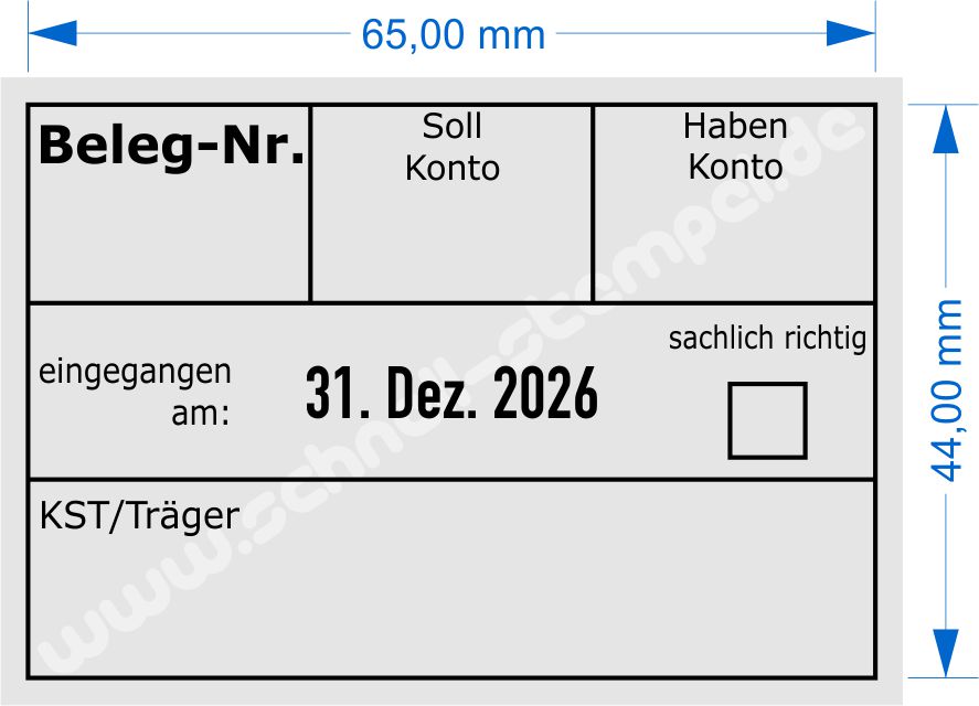 Muster Buchungsstempel Belegnummer Soll Haben