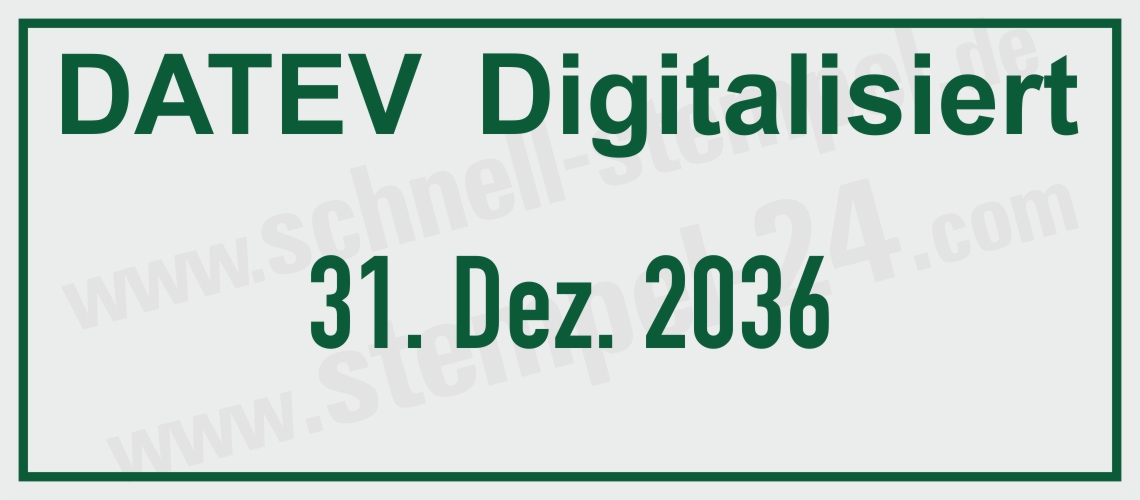 Stempel Datev Digitalisiert Grün Stempel Datev Digitalisiert Grün