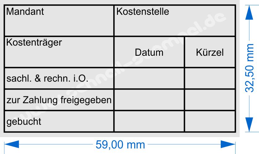 Stempel-Mandant-Kostenstelle-Kostentraeger