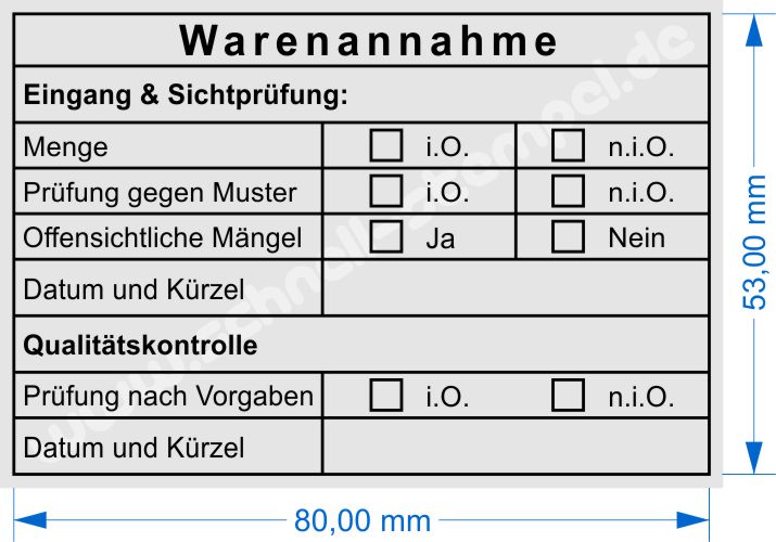 stempel-warenannahme