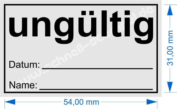 Stempel-ungueltig