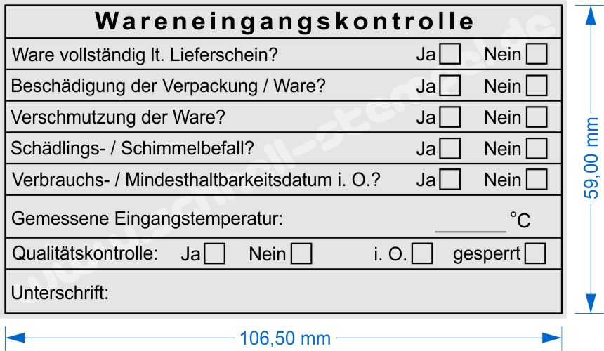 Trodat 5211 Wareneingangskontrolle