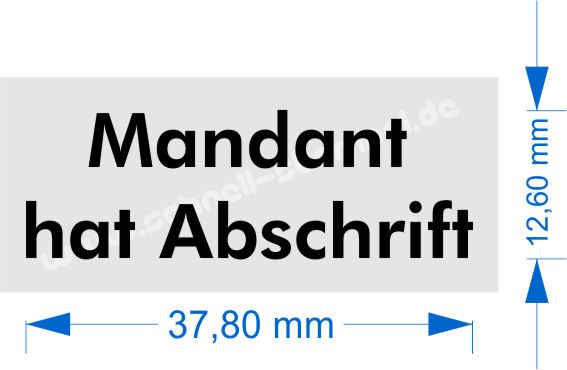 Stempel-Mandant-hat-Abschrift