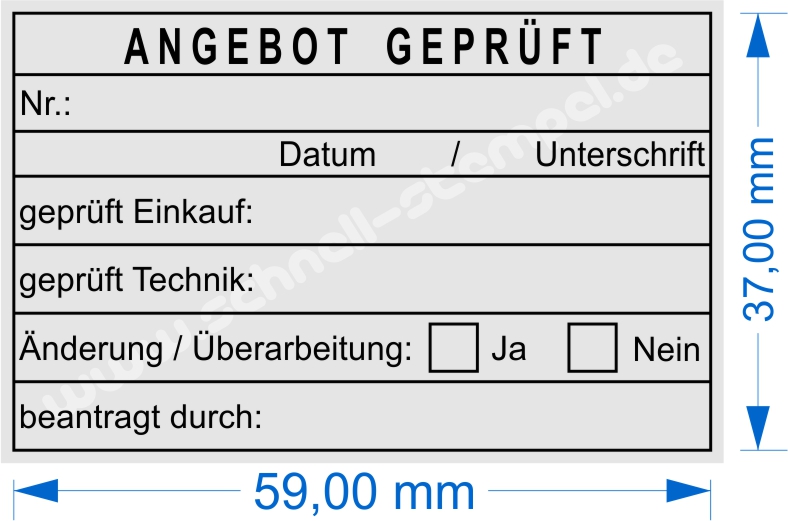 Stempel Wareneingangskontrolle Gastronomie