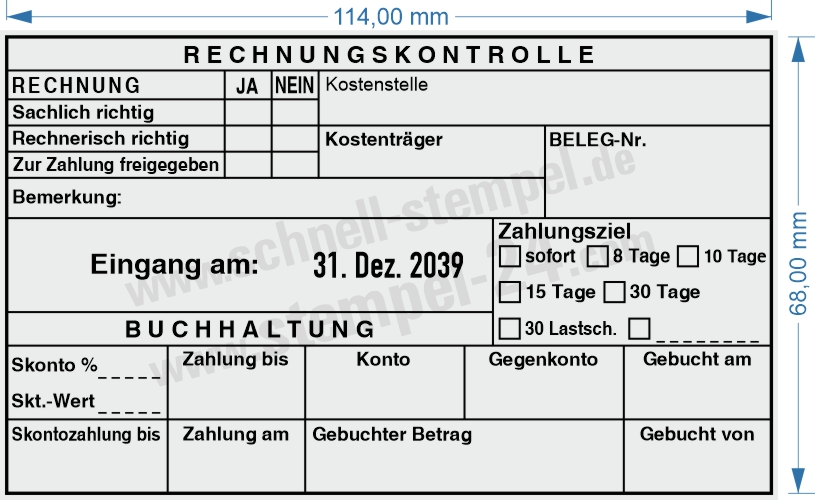Muster Kontierungsstempel Kostenträger Lastschrift Muster Kontierungsstempel Kostenträger Lastschrift